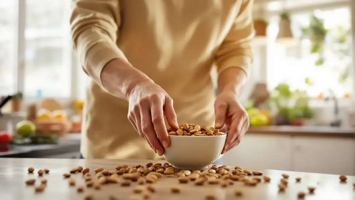Experts zijn het erover eens dagelijks de aanbevolen hoeveelheid amandelen eten garandeert geen goede gezondheid want te weinig kan uw voedingsevenwicht schaden