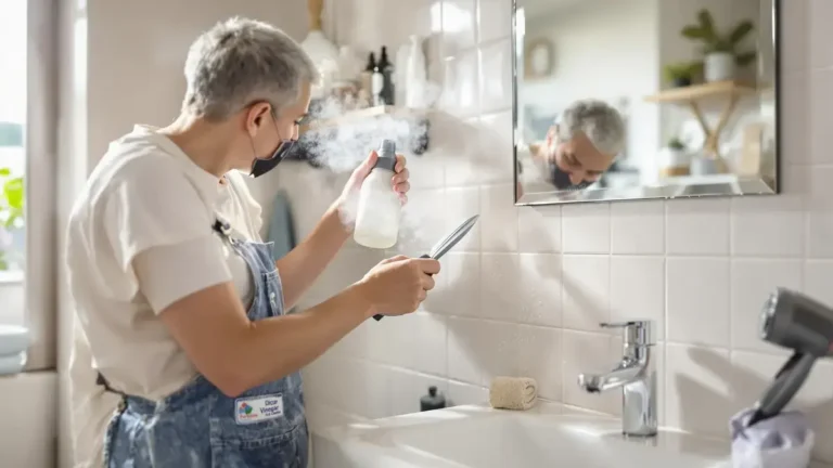Dit 5 minuten durende ritueel, door velen vergeten, vervangt bleekmiddel om schimmel in de badkamer te verwijderen