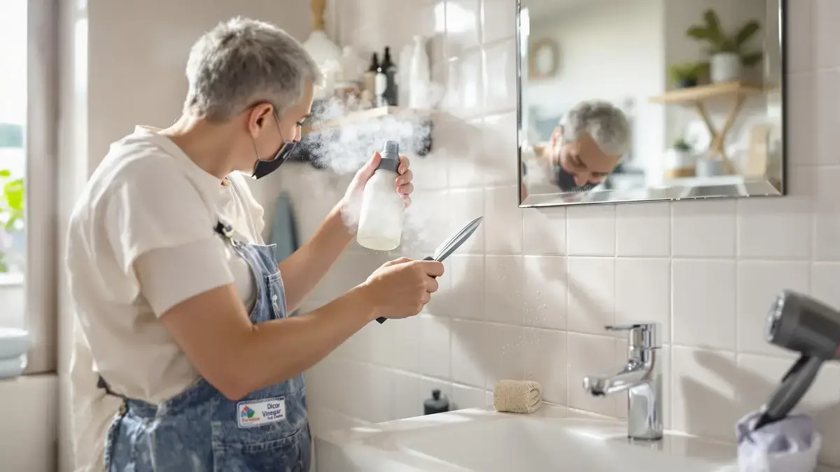 Dit 5 minuten durende ritueel, door velen vergeten, vervangt bleekmiddel om schimmel in de badkamer te verwijderen