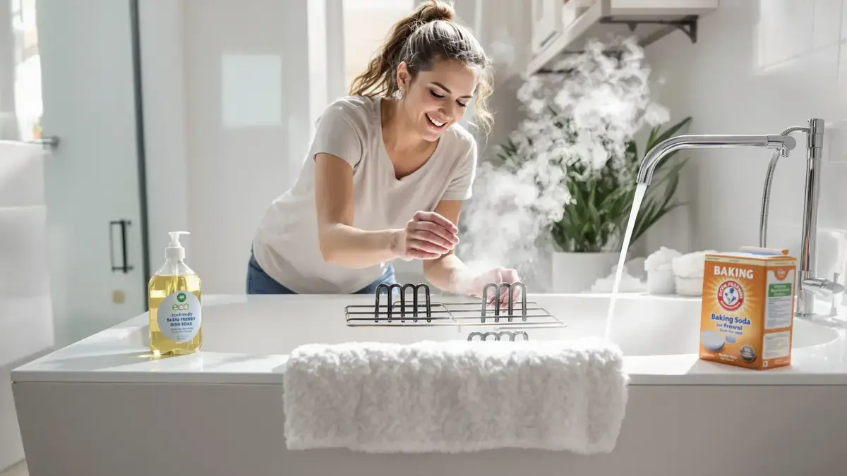 Zwarte ovenroosters schoonmaken met een onbekende badkamertruc in 30 minuten